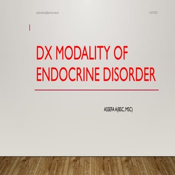 Dx modality of Endocrine disorder.pptx.best
