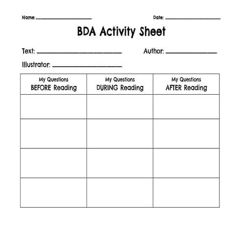 Bda question sheet