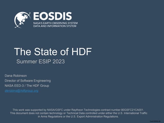 The State of HDF