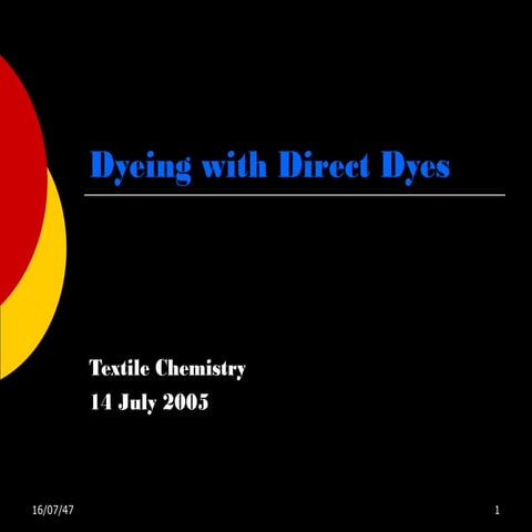 dyeing with direct dyes