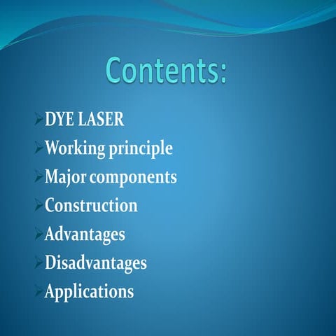 Dye laser