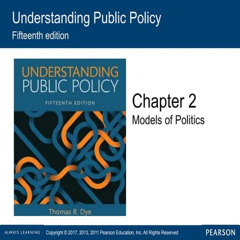 POLS 3346 Chapter 2: Models of Politics (Dye) 