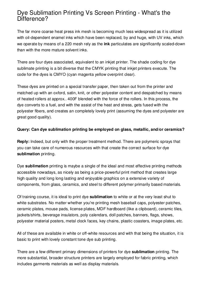 uv printing vs sublimation