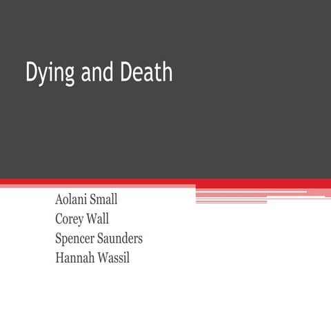 Dying and death | PPTX