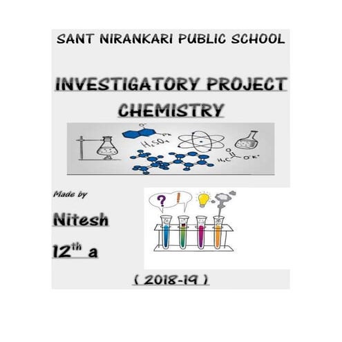 class 12th chemistry project