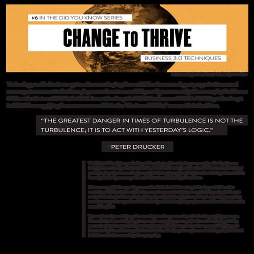 Did You Know? 6.0: Change to Thrive