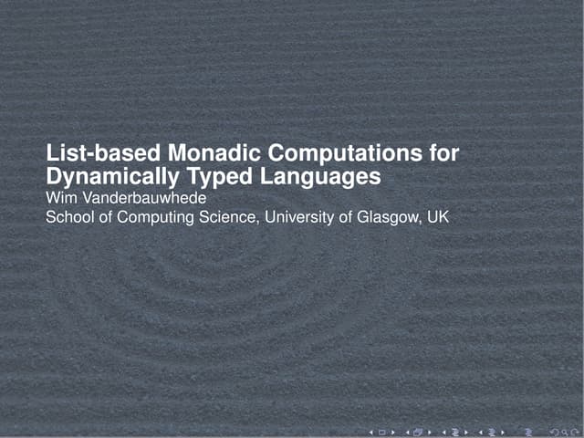 List-based Monadic Computations for Dynamically Typed Languages (Python version)