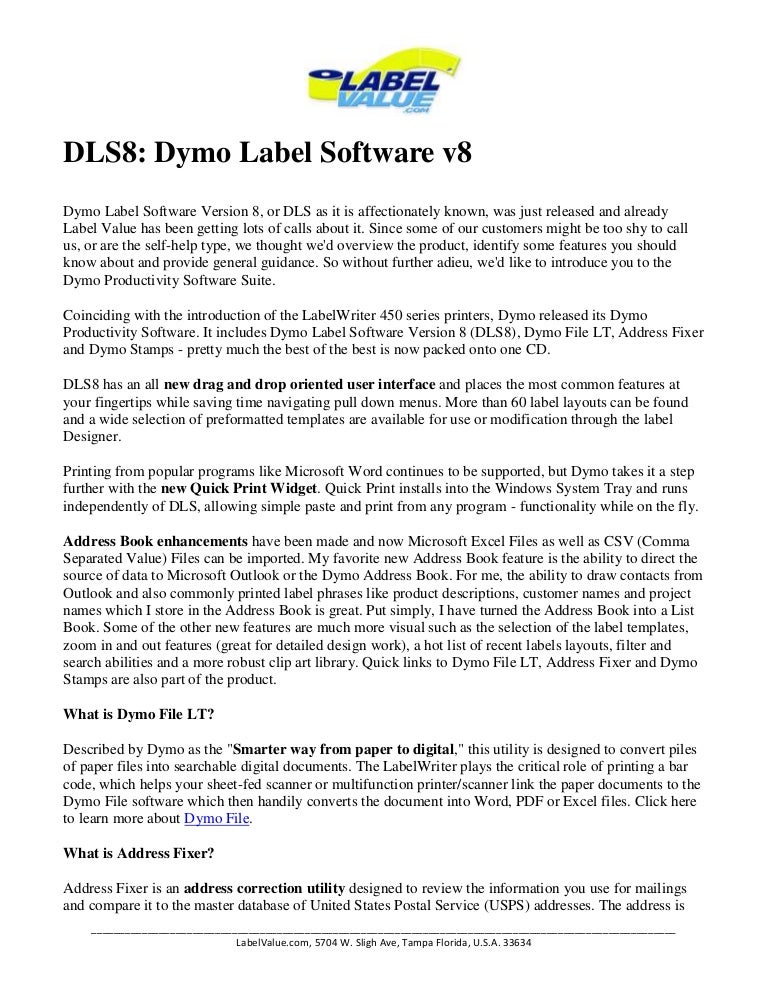dymo dls