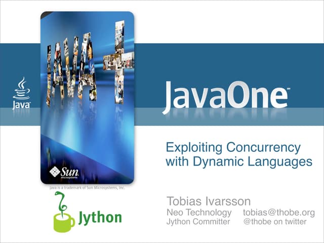 Exploiting Concurrency with Dynamic Languages