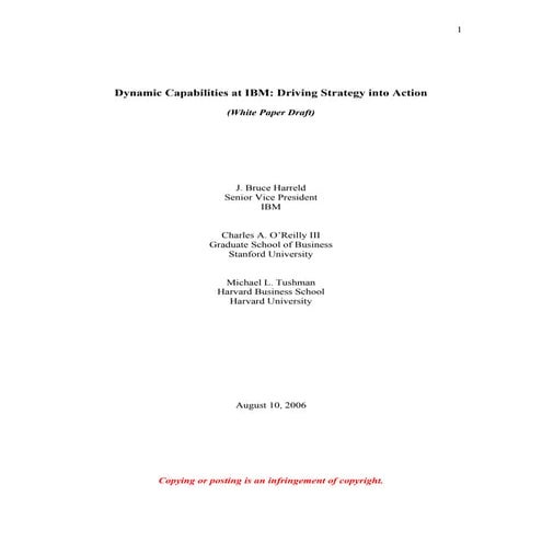 Dynamic capabilities