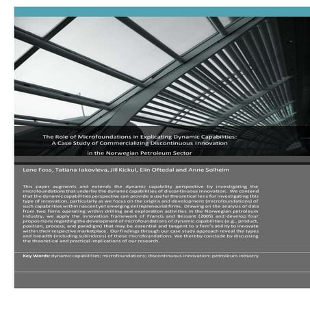 Dynamic capabilities