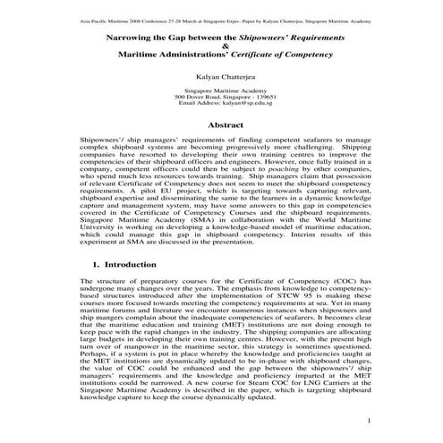 Dynamic Knowledge Capture At Sea