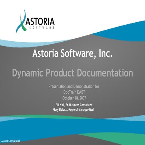 Dynamic Product Documentation