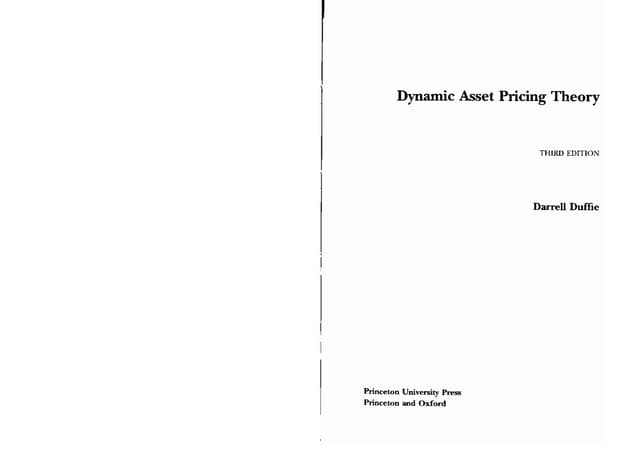 Dynamic Asset Pricing Theory | PPT