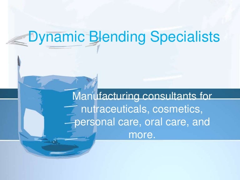 Dynamic Blending Specialists