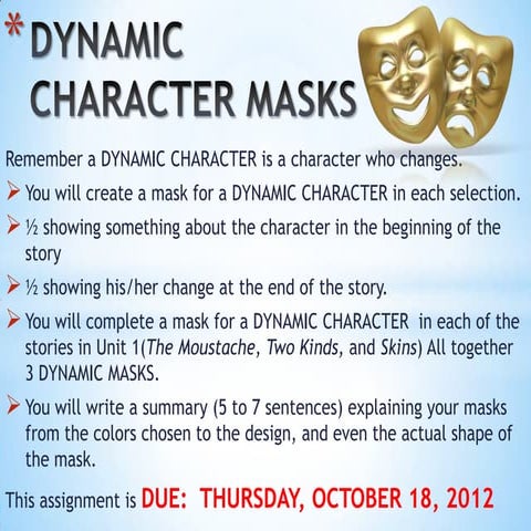 Dynamic character masks | PPTX