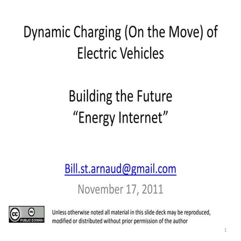 Dynamic charging (on the move) of