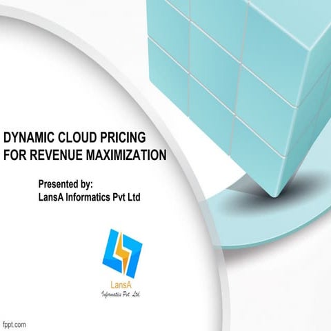 Dynamic Cloud Pricing for Revenue Maximization