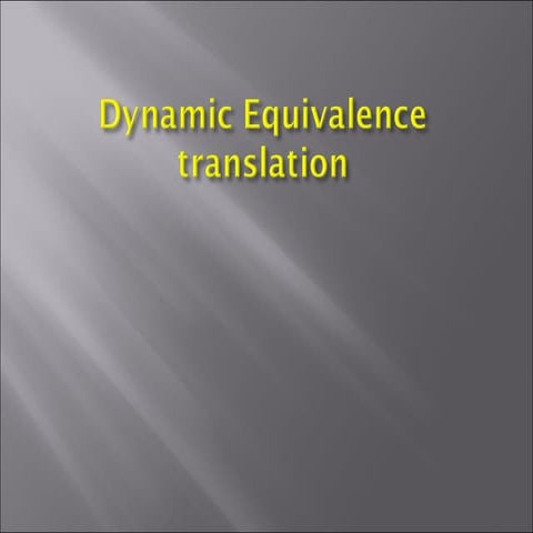 Dynamic contextual translation