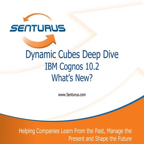 Dynamic Cubes Deep Dive IBM Cognos 10.2