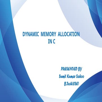 Dynamic storage allocation techniques in Compiler design | PPTX