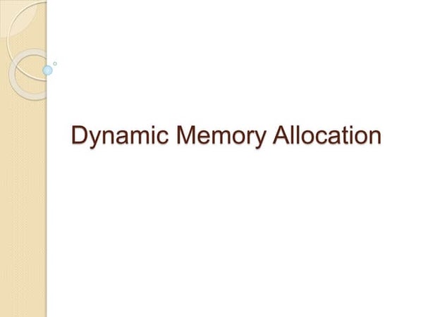 Dynamic storage allocation techniques in Compiler design