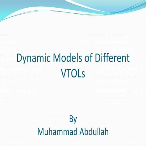 Dynamic models of different VTOLs