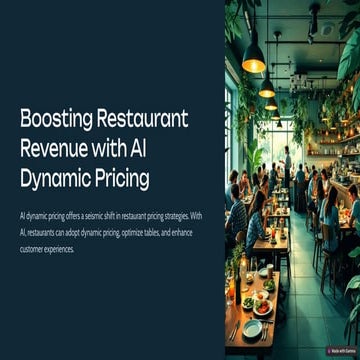 Dynamic AI powered pricing in restaurants | PPTX
