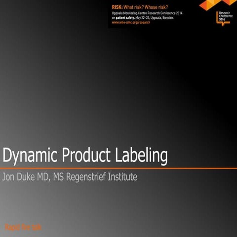 Dynamic Product Labeling Overview