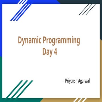 Comprehensive Guide to Dynamic Programming: Problem Solving and Answer ...