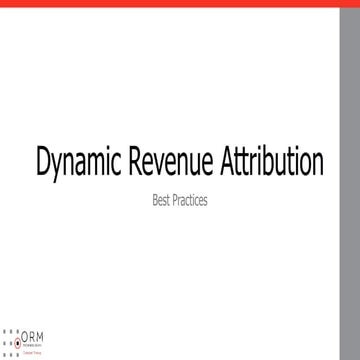 Revenue Attribution SolutionsVALiNTRY360 | PDF