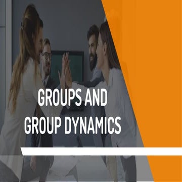  Group Dynamics