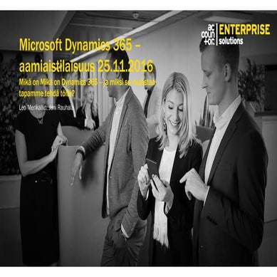 Dynamics 365 : Accountor Enterprise Solutions: