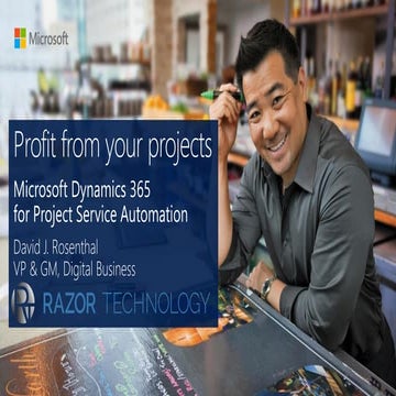 Dynamics 365 for Project Service Automation - Profit from Your Projects