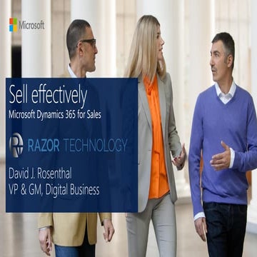 Dynamics 365 for Sales - Sell Effectively