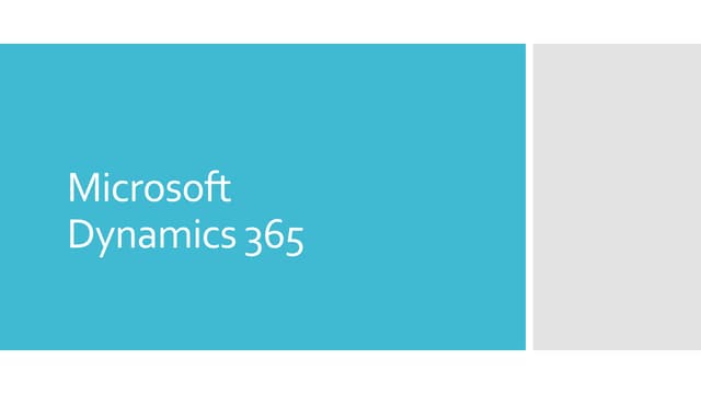 Dynamics 365 introduction and functional