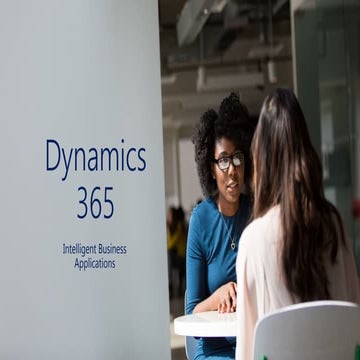 Dynamics 365 Product & Solution Presentation | PPTX