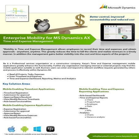 Time and Expense Tracking on iPhone, iPad