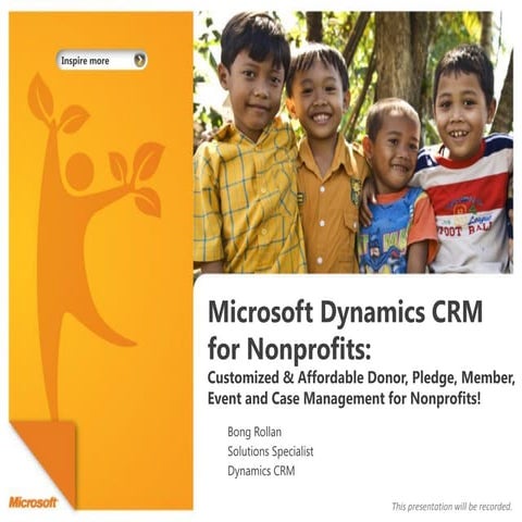 Dynamics CRM by Mr. Bong Rollan
