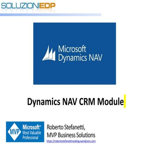 Dynamics NAV CRM module