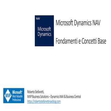 Dynamics NAV Concetti Base