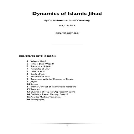 Dynamics of Islamic Jihad