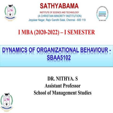 Dynamics of OB- SBAA5102 - Unit 1 - PPT.ppt