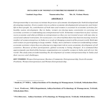 Challenges of Women Entrepreneurs in India and the Emerging Dimensions ...