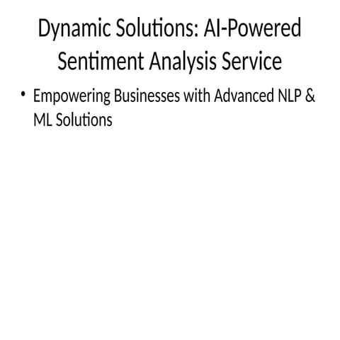 Dynamic Solutions Project Pitch Presentation