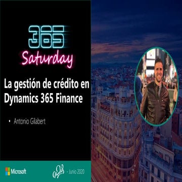 Dynamics saturday online 2020   gestion de credito v1.0