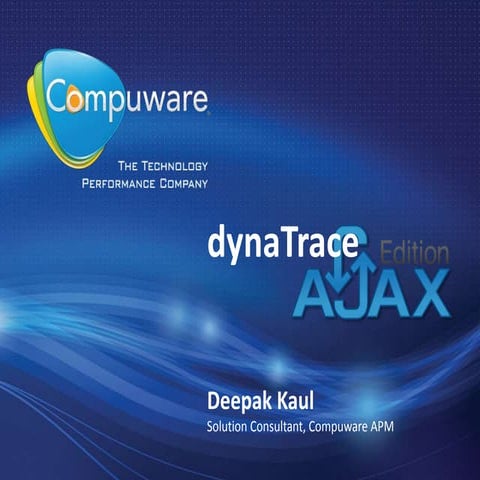 Browser Diagnostics using dynatrace Ajax Edition