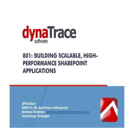 SharePoint TechCon 2009 - 801