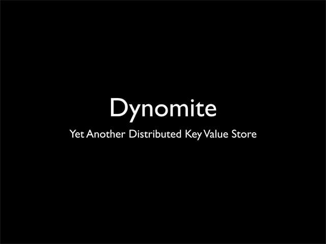Dynomite Nosql