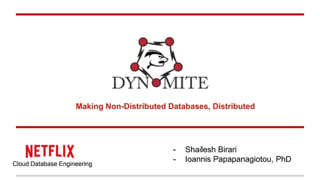 Dynomite @ Redis Conference 2016
